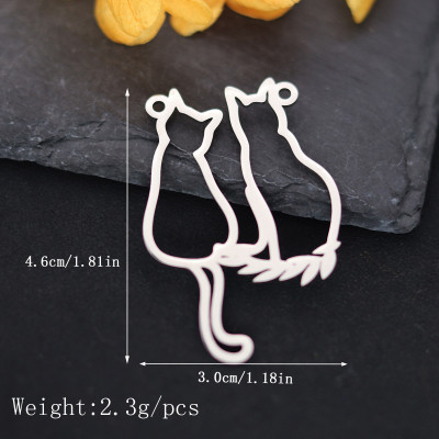 Connector sitting cat surgical steel two combinations