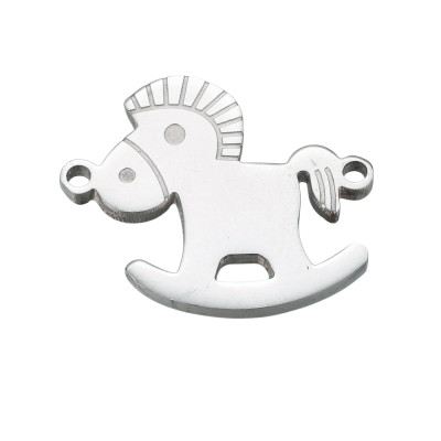 Surgical steel rocking tail connector