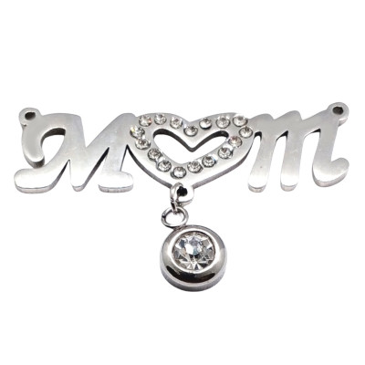 MUM connector with HEART in two color variants made of surgical steel