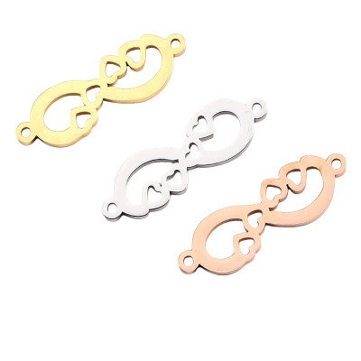 Surgical Steel Straight Endless Love Connector