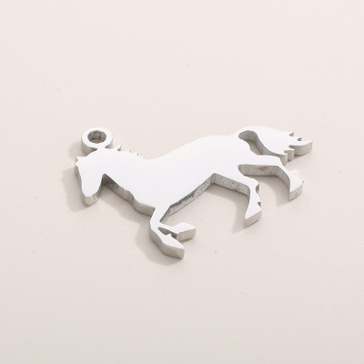 Pendant galloping horse surgical steel