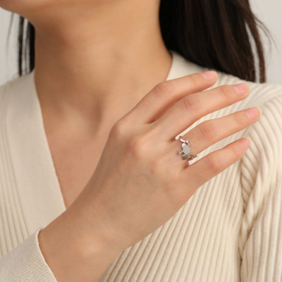 Surgical steel owl pendant