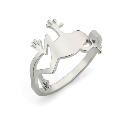 Prsten s žabkou chirurgická ocel