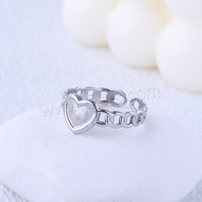 Prsten se srdíčkem chirurgická ocel