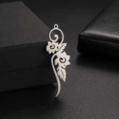 Surgical steel owl pendant