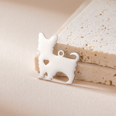 Surgical steel owl pendant