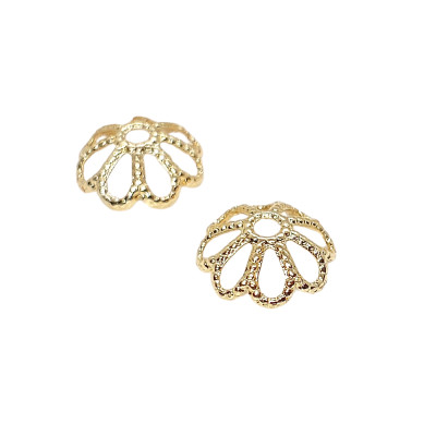 Filigree chapel in gold galvanized surgical steel