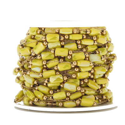 Fine chain with 3.5 mm plastic black balls surgical steel