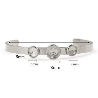 Bracelet with surgical steel ring