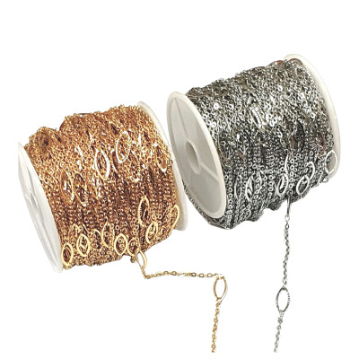 Chain link with EYE - 2 color variants surgical steel