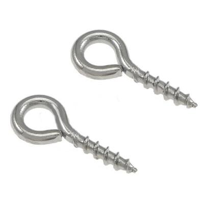 Háček se závitem a ostrou špičkou 10 x 4mm z chirurgické oceli