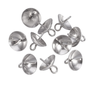 Hook smooth bowl 8mm made of surgical steel