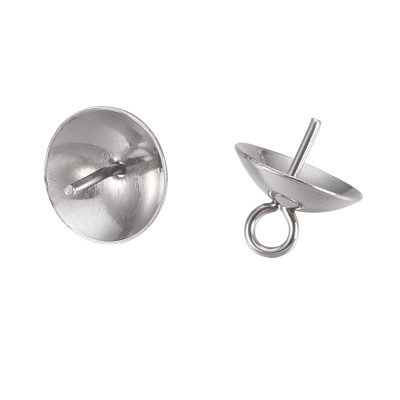 Hook smooth bowl 8mm made of surgical steel