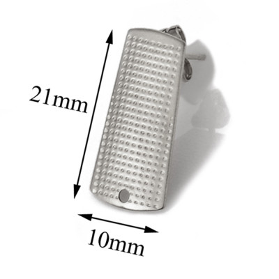 Plug with ball size 5mm and eyelet for hanging from surgical steel