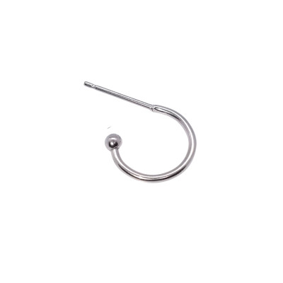 Surgical steel ball ring with a choice of three sizes