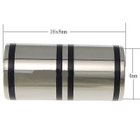 Magnetické zapínání dvojbarevné průvlek 6mm z chirurgické oceli