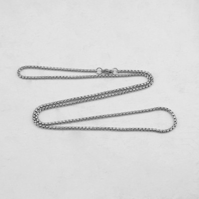 Chain with square links type Veneziana surgical steel