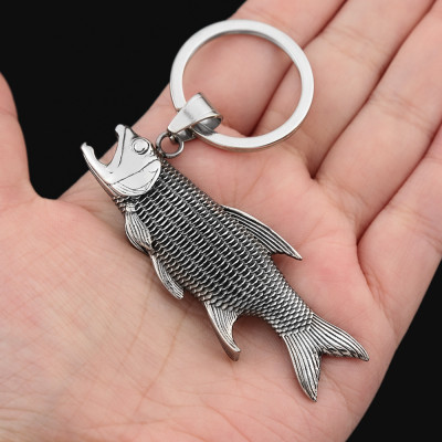 Přívěsek na klíče ryba chirurgická ocel