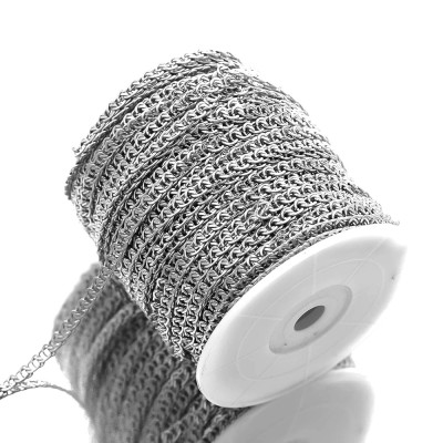 Woven Effect Curb Chain 5–6 mm – Stainless Steel 304