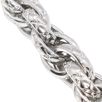 Fine chain with 3.5 mm plastic black balls surgical steel