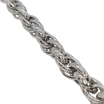 Fine chain with 3.5 mm plastic black balls surgical steel