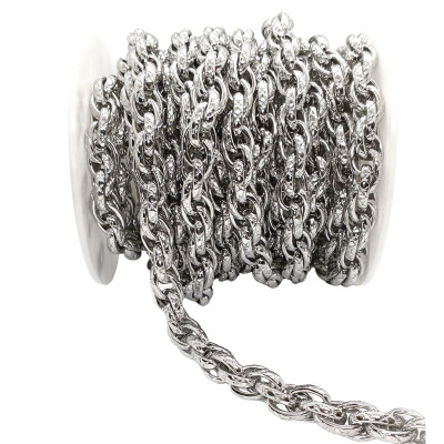 Fine chain with 3.5 mm plastic black balls surgical steel