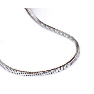 Fine chain with 3.5 mm plastic black balls surgical steel