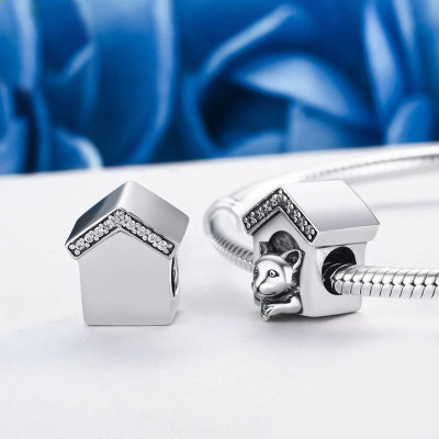 Bead AG 925/1000 male with zircons