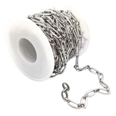 Fine chain with 3.5 mm plastic black balls surgical steel