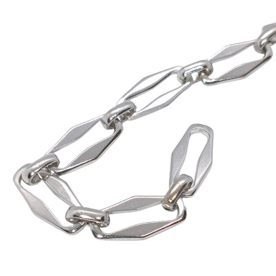 Fine chain with 3.5 mm plastic black balls surgical steel