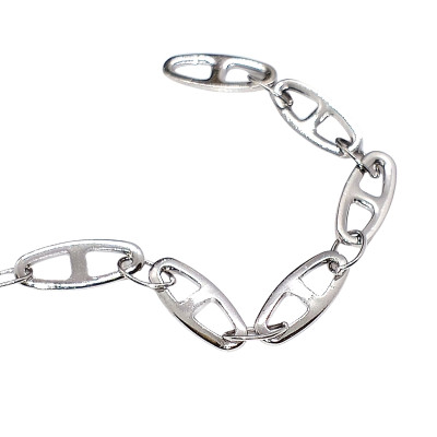 Fine chain with 3.5 mm plastic black balls surgical steel