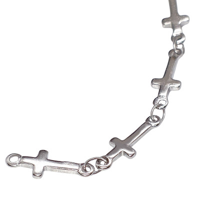 Fine chain with 3.5 mm plastic black balls surgical steel