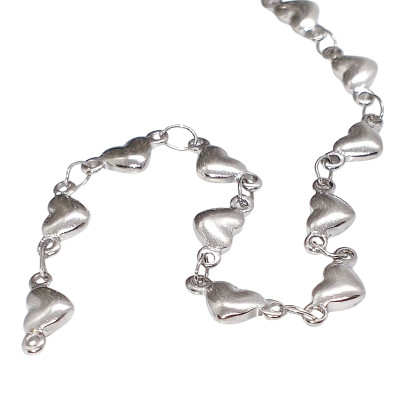 Fine chain with 3.5 mm plastic black balls surgical steel