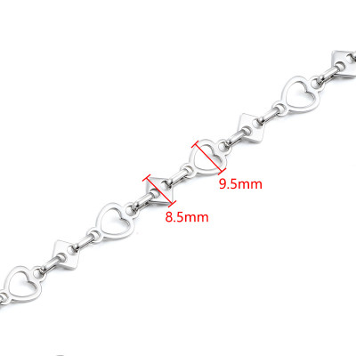 Fine chain with 3.5 mm plastic black balls surgical steel