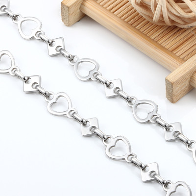 Fine chain with 3.5 mm plastic black balls surgical steel