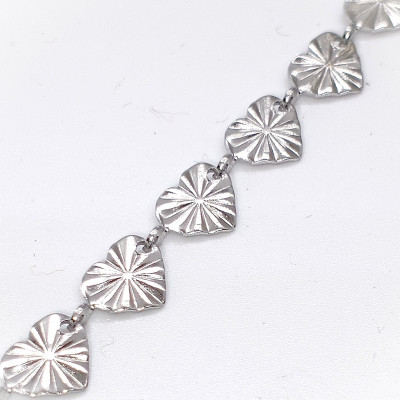 Fine chain with 3.5 mm plastic black balls surgical steel