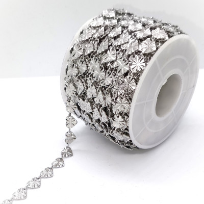 Fine chain with 3.5 mm plastic black balls surgical steel