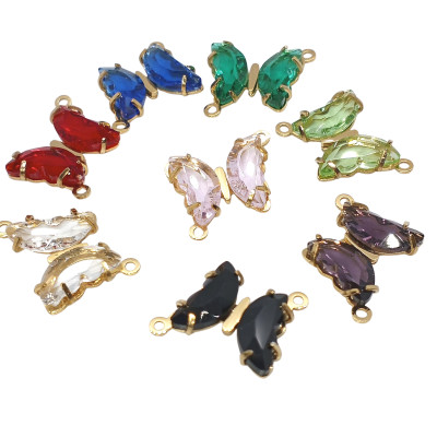 Konektor motýlek chirurgická ocel zlatá galvanizace