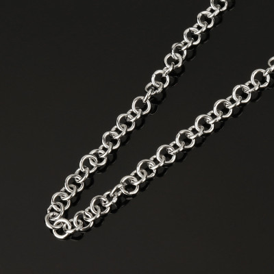 Chain with embossed links