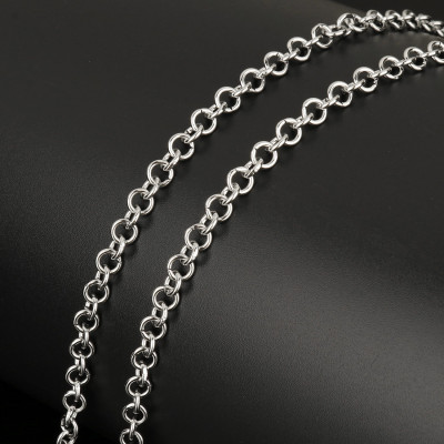 Chain with embossed links