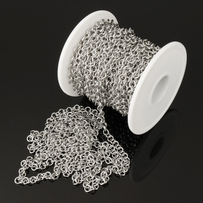 Chain with embossed links