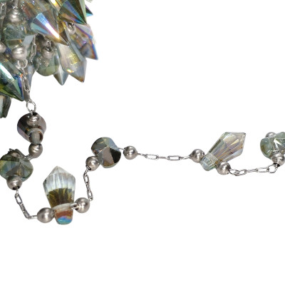 Fine chain with 3.5 mm plastic black balls surgical steel