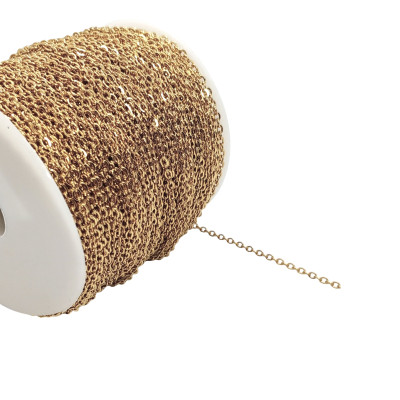 Jemná řetízkovina s oválnými očky 3mm chirurgická ocel