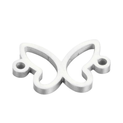 Infinity connector made of surgical steel in three color combinations