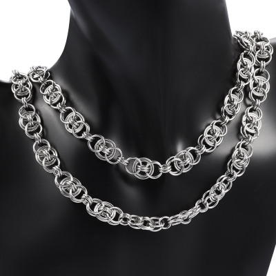 Fine chain with oval eyelets surgical steel
