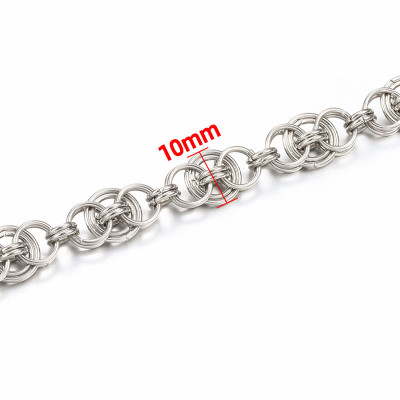 Fine chain with oval eyelets surgical steel