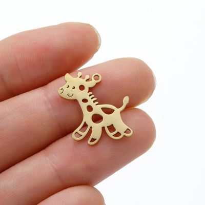 Pendant giraffe surgical steel