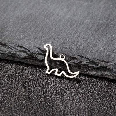 Pendant brontosaurus surgical steel