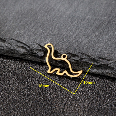 Pendant brontosaurus surgical steel