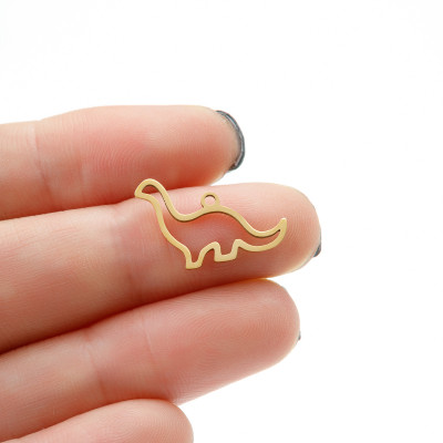 Pendant brontosaurus surgical steel